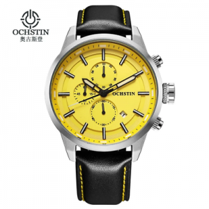 OCHSTIN Sport Watches for Men Fashion Casual Chronograph Watches Men Leather Spo
