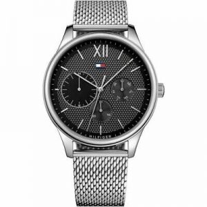 BRAND NEW TOMMY HILFIGER CHRONOGRAPH SILVER MESH STRAP MEN WATCH 1791415