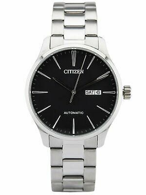 Citizen NH8350-83E Men Automatic Stainless Steel Analog Black Day Date Watch