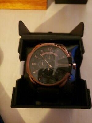 Diesel Men's Mega Chief Quartz Stainless Steel Leather Chronograph Watch DZ4459