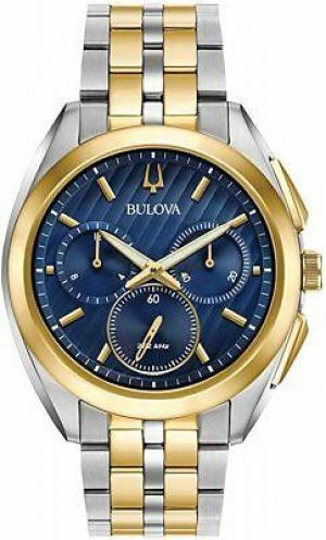 Bulova Men's 98A159 'Curv' Chronograph Two-Tone Stainless Steel Watch