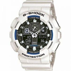 Casio G-Shock Dual Display Chronograph Resin Strap Gents Watch GA-100B-7AER