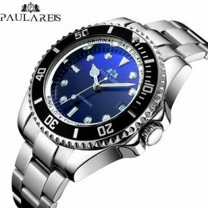 PAULAREIS Deep Sea Automatic Mechanical Men Watch Full Steel Homage Rotate Bezel