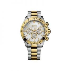 BRAND NEW HUGO BOSS IKON CHRONOGRAPH TWO-TONE GOLD/SILVER MEN WATCH HB1512960