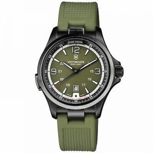 Victorinox Night Vision Quartz Movement Green Dial Men's Watch 241595