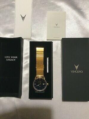 Vincero Gold on Gold  Color with Black Face Men’s Watch