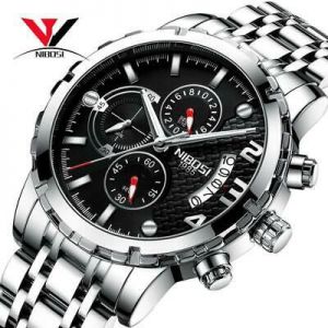 NIBOSI Chronograph Men Wristwatches Top Brand Luxury Sport/Military Wristwatch M