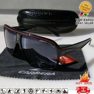 C-19 Carrera Men's Women's Retro Sunglasses Outdoor Sport Frame Glasses+BOX
