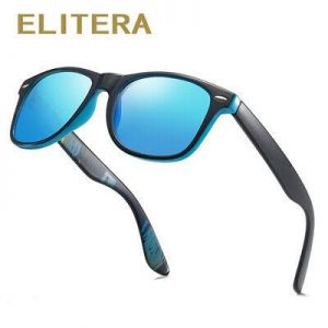 ELITERA  Polarized Sunglasses Men Women Classic Square Plastic Driving Sun Glass