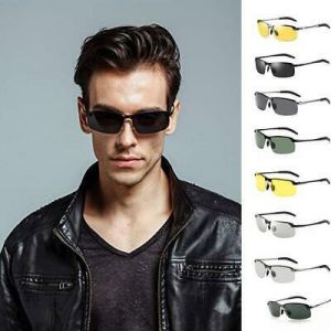 1 Pcs Men's Alloy Sunglasses Polarized Transition Lens Sun Glasses
