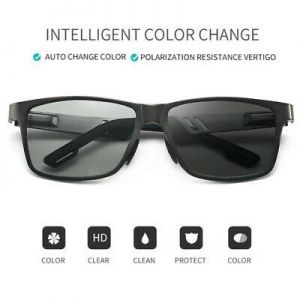 Aluminum Mens Polarized Photochromic sunglasses Pilot Chameleon Driving Glasses