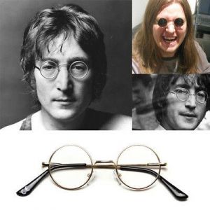 Extra Small Original Hippie Style Round Lennon Ladies Mens Clear Lens Glasses