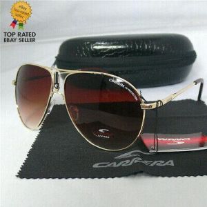 2020 Hot Men Women's Sunglasses Retro Metal Frame Unisex Car era Sunglasses+BOX