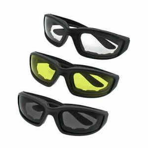 Motorcycle Transition Lens Biker Riding Sun Glasses Day/Night Foam Padded Mens
