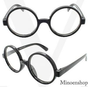 Fashion Retro Large Round Geek Clear Lens hip hop Glasses 46mm Oversized Hippie