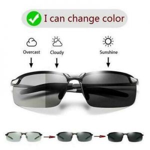 Sunglasses Polarized Transition Lens Sun Glasses UV Glasses Men
