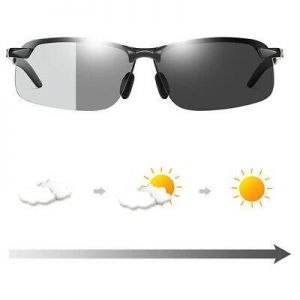 Men's Photochromic Sunglasses Polarized UV400 Driving Glasses Transition Lenses