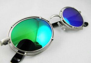 Unisex Sunglasses Vintage round Metal Steampunk UV protection 46-20-138 New