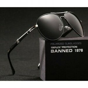 Men's Sunglasses Brand Polarized Man Sun Glasses Full Alloy Rim Metal Big