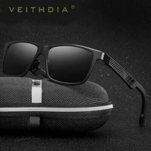 Aluminium HD Polarized Photochromic Sunglasses Men Chameleon Driving Sun Glasses