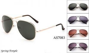 Men Women Aviator Sunglasses Top Gun Flight Classic Style Metal Frame Glasses