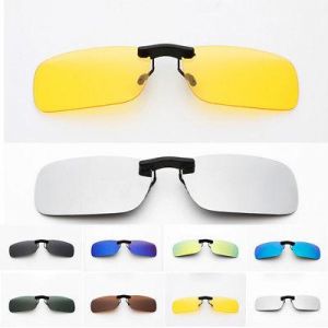 Polarized Clip On Sunglasses Driving Glasses Day Night Vision Men Women Shades