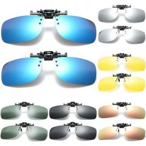 Bargain sales Polarized Flip Up Clip On Sunglasses Fishing Men Women UV Protection Sun Glasses