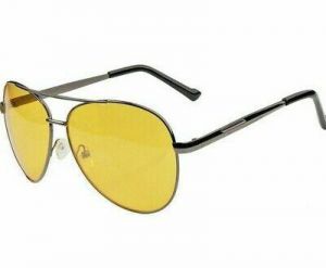 Pilot Night / Anti Glare Vision glasses Driving Yellow Lens Safety  For Men