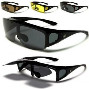 DESIGNER FIT OVER PRESCRIPTION SUNGLASSES POLARIZED MENS LADIES FLIP UP GLASSES