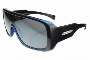 Biohazard Goggle Style Mens Designer Sunglasses Celebrity Shades New Black Blue