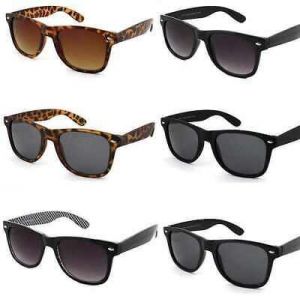 Black Vintage Designer Classic Sunglasses Retro Women Men 80&#039;s