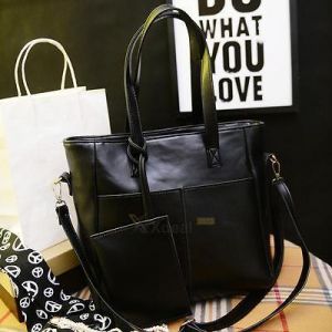 Classic Women Briefcase Shoulder Bags Tote Purse Messenger Bag Retro Totes