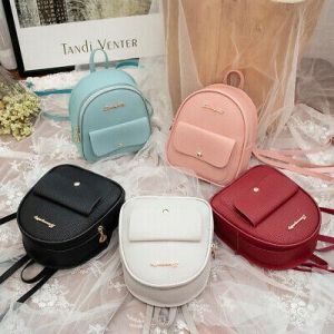 Mini Backpack Women PU Leather Shoulder Bag Girls Multi-Function Small Bagpack