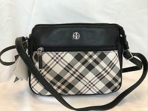 Bargain sales Women bags\Wallets Giani Bernini Saffiano Plaid Crossbody Bag