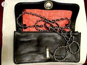 Elaine Turner Women Black leather Crossbody Bag One Size