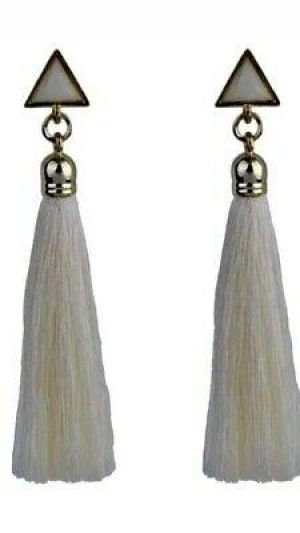 white earrings fashion jewllery