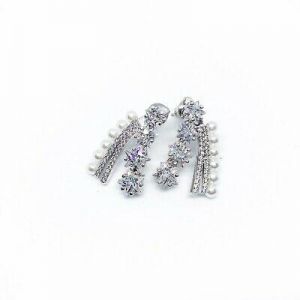 SALE Earrings Drop Crystal Rhinestone Silver Plated Luxury Everyday Jewllery