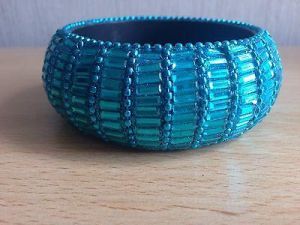 New Look Gorgeous Blue Heavy Bracelet Ladies Jewllery Bangle