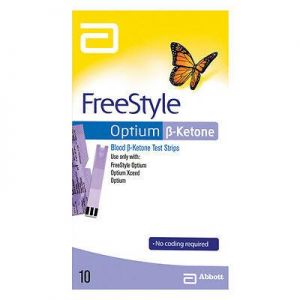 Abbott FreeStyle Optium Blood Ketone Test Strips - 10 Pack Exp09/21 - NEW IN BOX