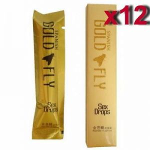 Spanish Gold Women Fly Sex Drops Spanish Fly Liquid Sex Booster - 12 Sachets