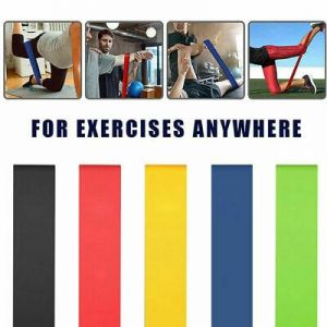 5X Resistance Bands Loop Exercise Rubber Gym Yoga Elastic Band Fitness Training
