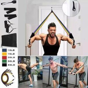 11 PCS Resistance Band Loop Set Exercise Home Workout Crossfit Fitness Yoga Abs