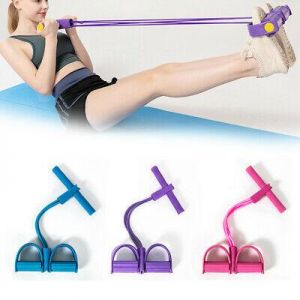 Multi-Function Exercise Tension Rope Foot Pedal Resistance Fitness Pull Bands