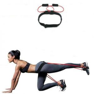 Womens Fitness Booty Bands Adjustable Waist Belt Pedal Exerciser Body Building