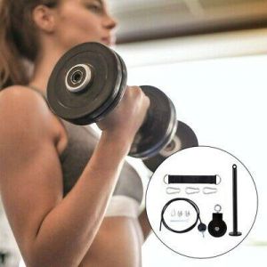 1 Set Professional Heavy Duty Pulley Arm Strength Exercise DIY Fitness Equipment
