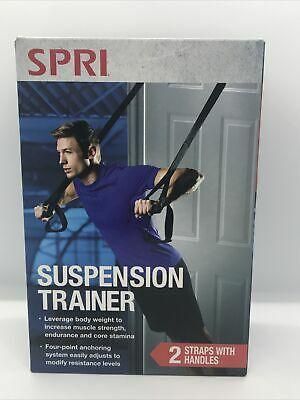SPRI Gravity Suspension Weight Trainer Door System Home Workout Exercise