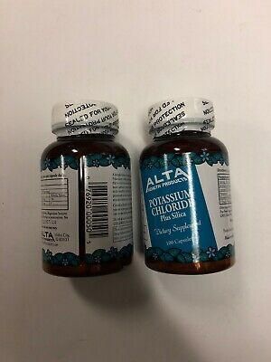Potassium Chloride Plus Silica,Alta Health Products,100 capsules 2pk EXP: OCT/20