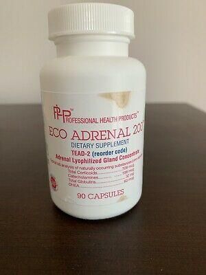 Eco Adrenal 200 Professional Health Products - open bottle - Expires 02/21