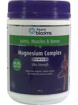 HENRY BLOOMS HEALTH PRODUCTS - MAGNESIUM COMPLEX POWDER 400G - ULTRA STRENGTH
