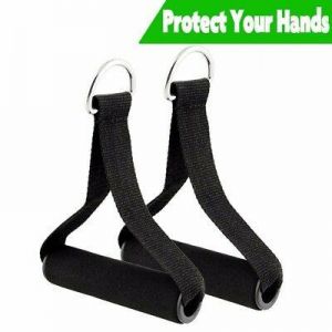Pull Handles Resistance Bands Foam Replacement Fitness Black For Yoga Exercise